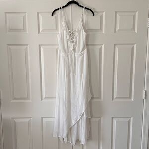 New York & Company Summer White Dress Size Medium
